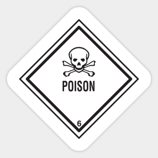 Poison Symbol Sticker